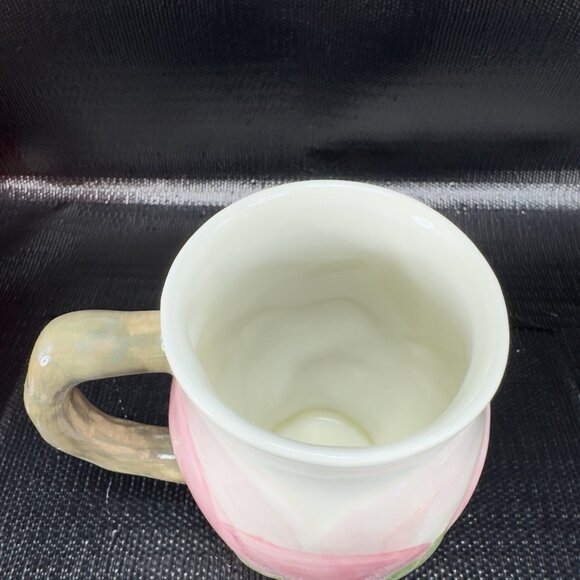 Franciscan Desert Rose Sculpted Mug Cup Ceramic Made In Portugal Vintage Mug - Picture 5 of 12